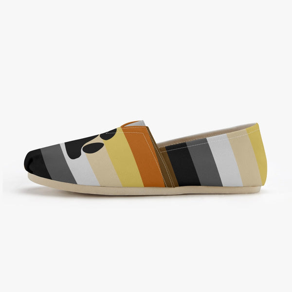 65 MCMLXV Men's LGBT Bear Pride Flag Print Canvas Shoes - 65mcmlxv