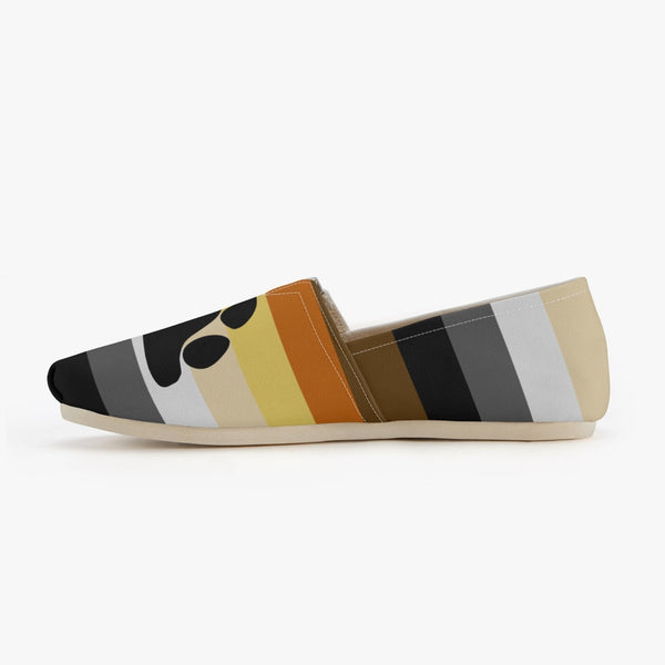65 MCMLXV Men's LGBT Bear Pride Flag Print Canvas Shoes - 65mcmlxv