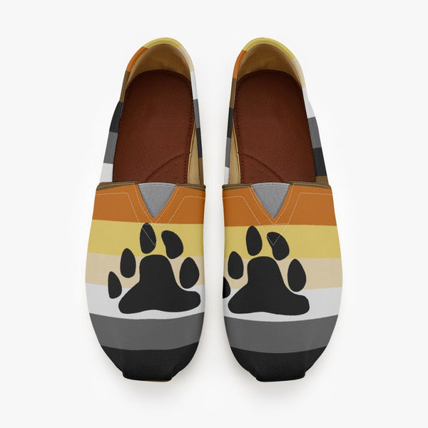 65 MCMLXV Men's LGBT Bear Pride Flag Print Canvas Shoes - 65mcmlxv