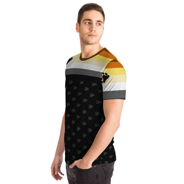 65 MCMLXV Men's LGBT Bear Pride Flag Print T-Shirt - 65mcmlxv