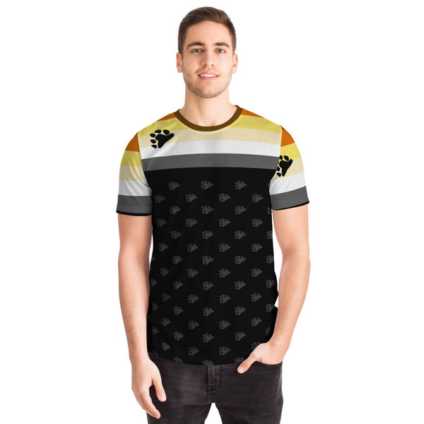 65 MCMLXV Men's LGBT Bear Pride Flag Print T-Shirt - 65mcmlxv
