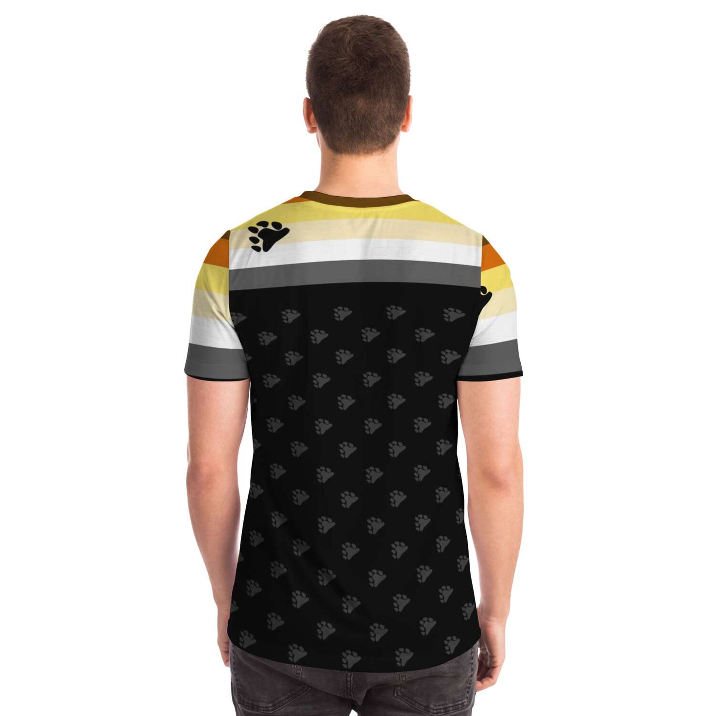65 MCMLXV Men's LGBT Bear Pride Flag Print T-Shirt - 65mcmlxv