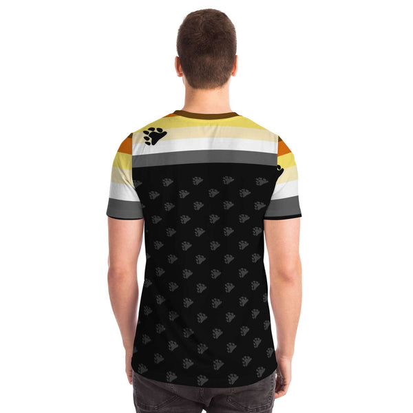 65 MCMLXV Men's LGBT Bear Pride Flag Print T-Shirt - 65mcmlxv