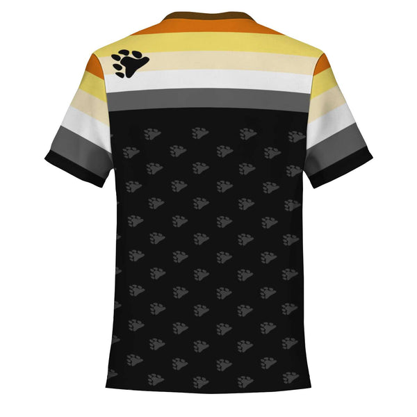 65 MCMLXV Men's LGBT Bear Pride Flag Print T-Shirt - 65mcmlxv
