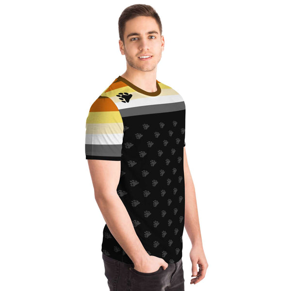 65 MCMLXV Men's LGBT Bear Pride Flag Print T-Shirt - 65mcmlxv