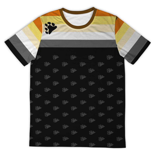 65 MCMLXV Men's LGBT Bear Pride Flag Print T-Shirt - 65mcmlxv