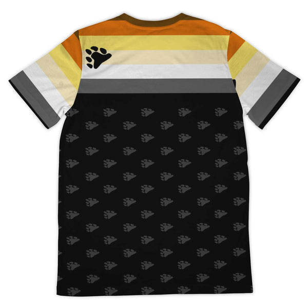 65 MCMLXV Men's LGBT Bear Pride Flag Print T-Shirt - 65mcmlxv
