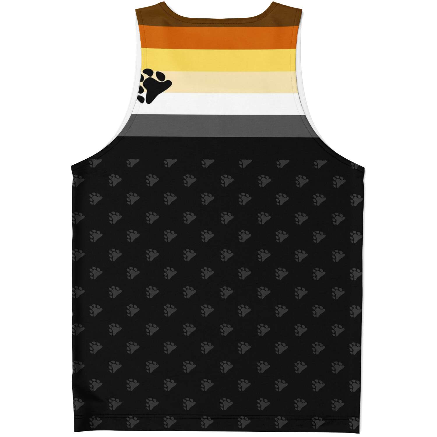 65 MCMLXV Men's LGBT Bear Pride Flag Print Tank Top - 65mcmlxv