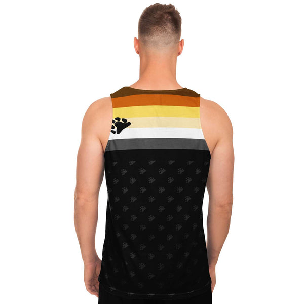 65 MCMLXV Men's LGBT Bear Pride Flag Print Tank Top - 65mcmlxv
