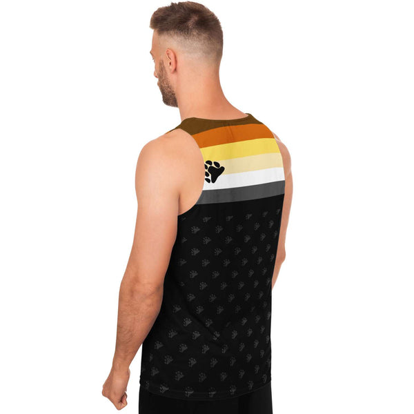 65 MCMLXV Men's LGBT Bear Pride Flag Print Tank Top - 65mcmlxv