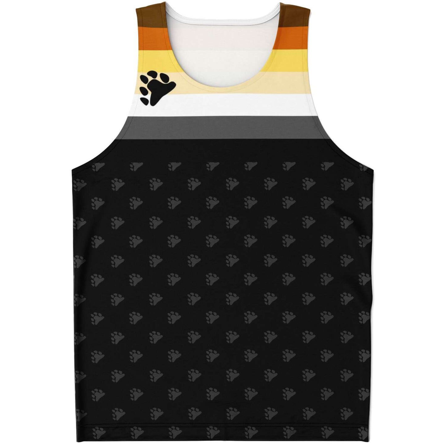 65 MCMLXV Men's LGBT Bear Pride Flag Print Tank Top - 65mcmlxv