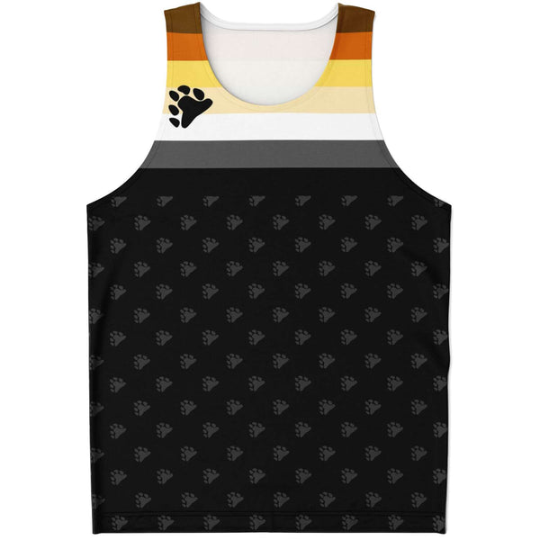 65 MCMLXV Men's LGBT Bear Pride Flag Print Tank Top - 65mcmlxv