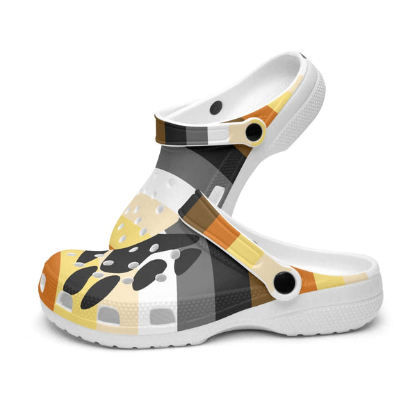 65 MCMLXV Men's LGBT Bear Pride Flag Printed Clogs - 65mcmlxv
