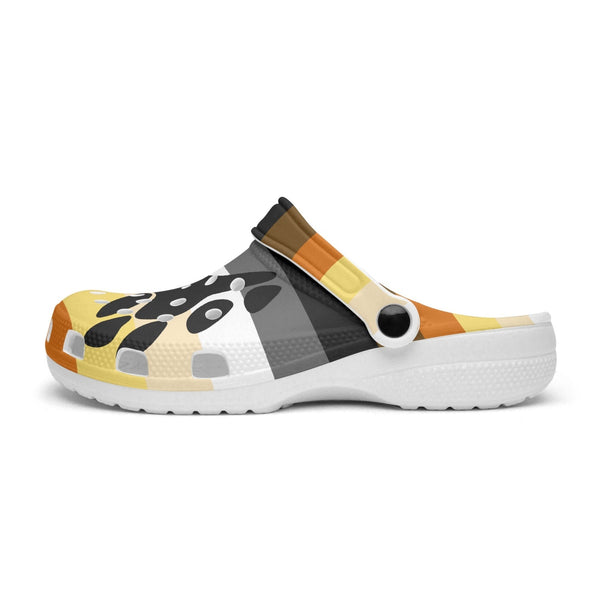 65 MCMLXV Men's LGBT Bear Pride Flag Printed Clogs - 65mcmlxv