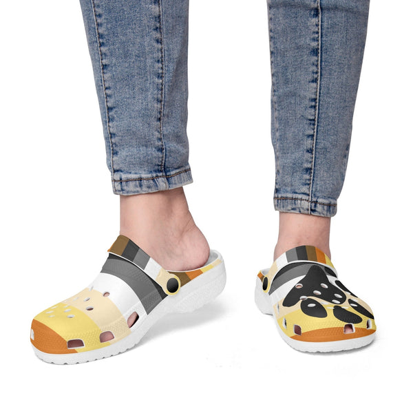 65 MCMLXV Men's LGBT Bear Pride Flag Printed Clogs - 65mcmlxv