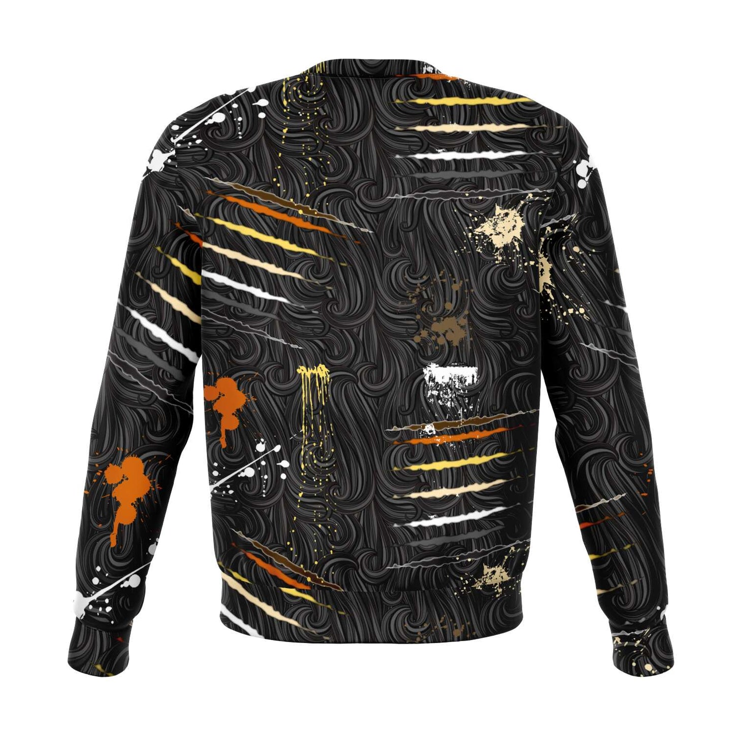 65 MCMLXV Men's LGBT Bear Pride Flag Scratches and Splatter Fur Print Sweatshirt - 65mcmlxv