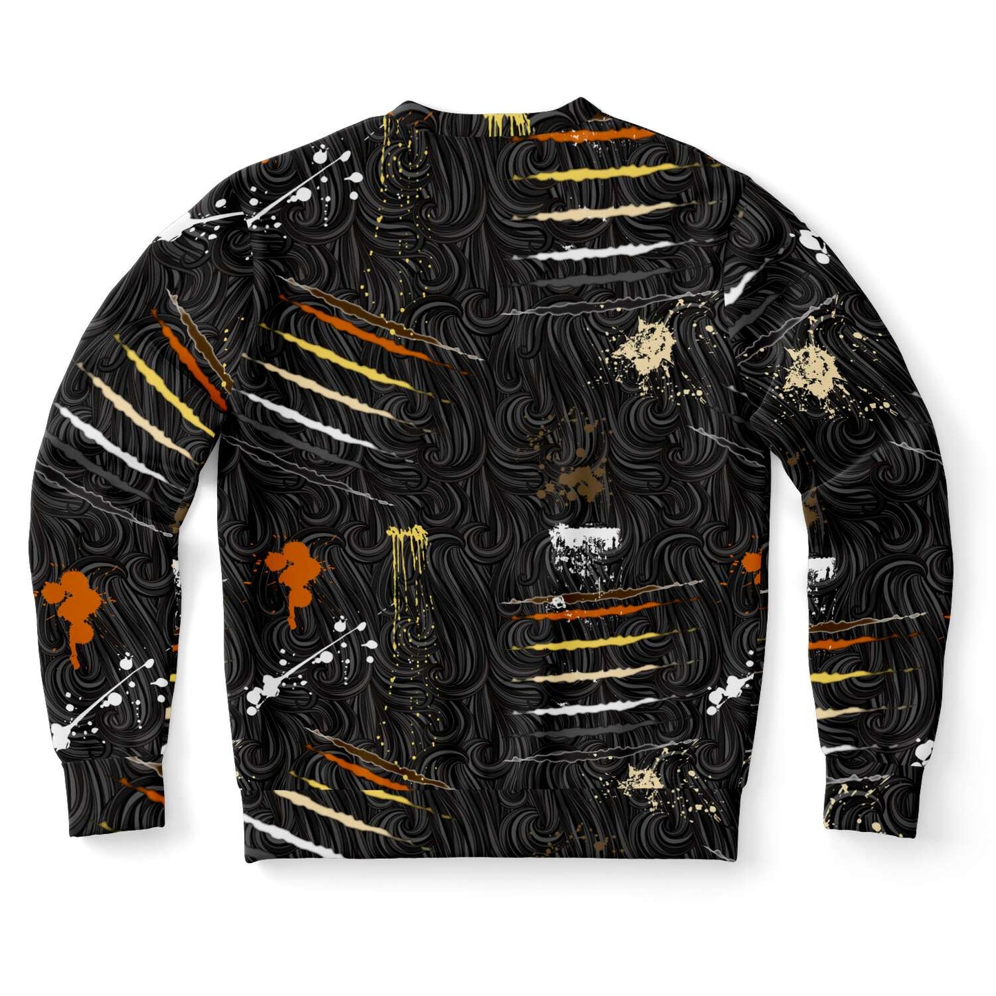 65 MCMLXV Men's LGBT Bear Pride Flag Scratches and Splatter Fur Print Sweatshirt - 65mcmlxv