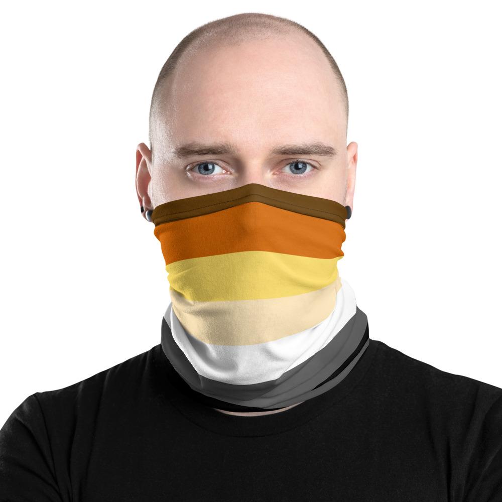 65 MCMLXV Men's LGBT Pride Bear Flag Print Neck Gaiter Balaclava - 65mcmlxv