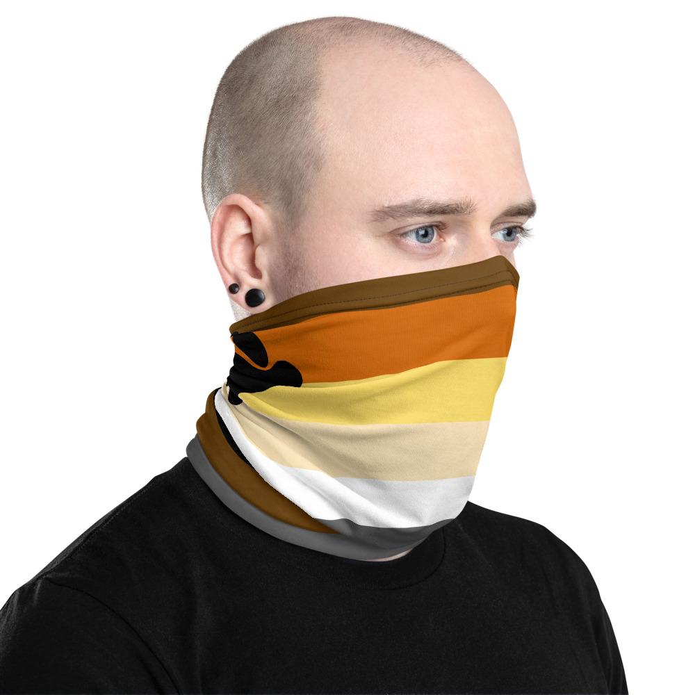 65 MCMLXV Men's LGBT Pride Bear Flag Print Neck Gaiter Balaclava - 65mcmlxv