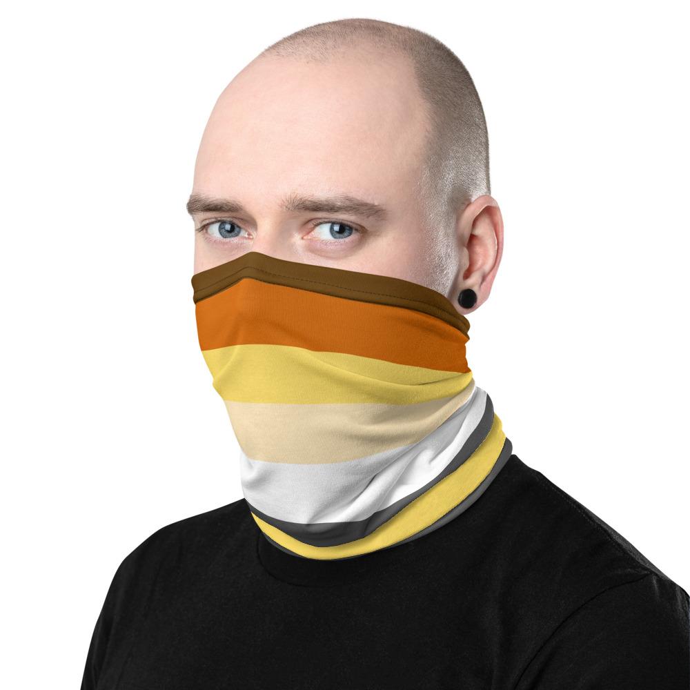 65 MCMLXV Men's LGBT Pride Bear Flag Print Neck Gaiter Balaclava - 65mcmlxv