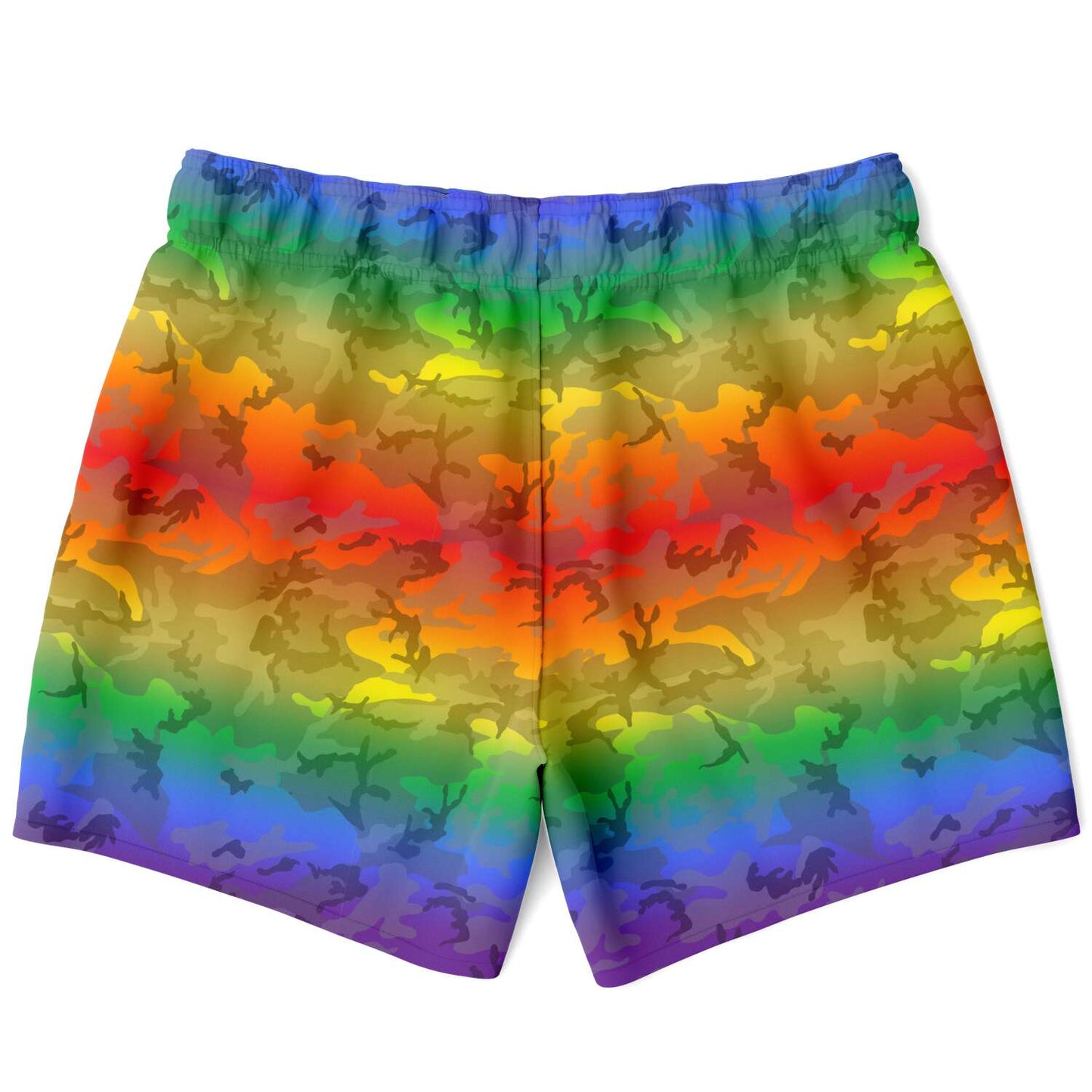 65 MCMLXV Men's LGBT Rainbow Camouflage Print Swim Trunk - 65mcmlxv