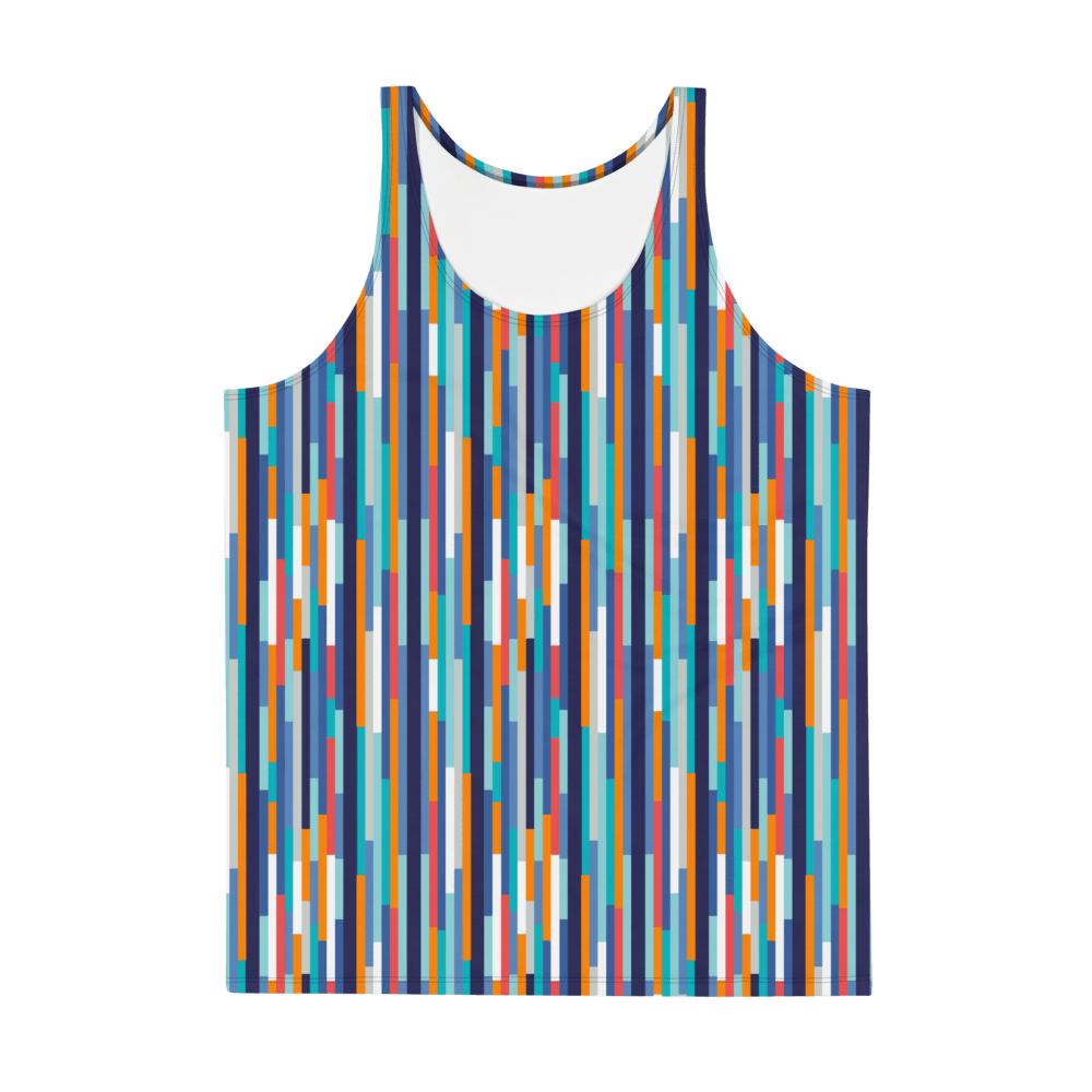 65 MCMLXV Men's Multi-Color Tile Print Tank Top - 65mcmlxv