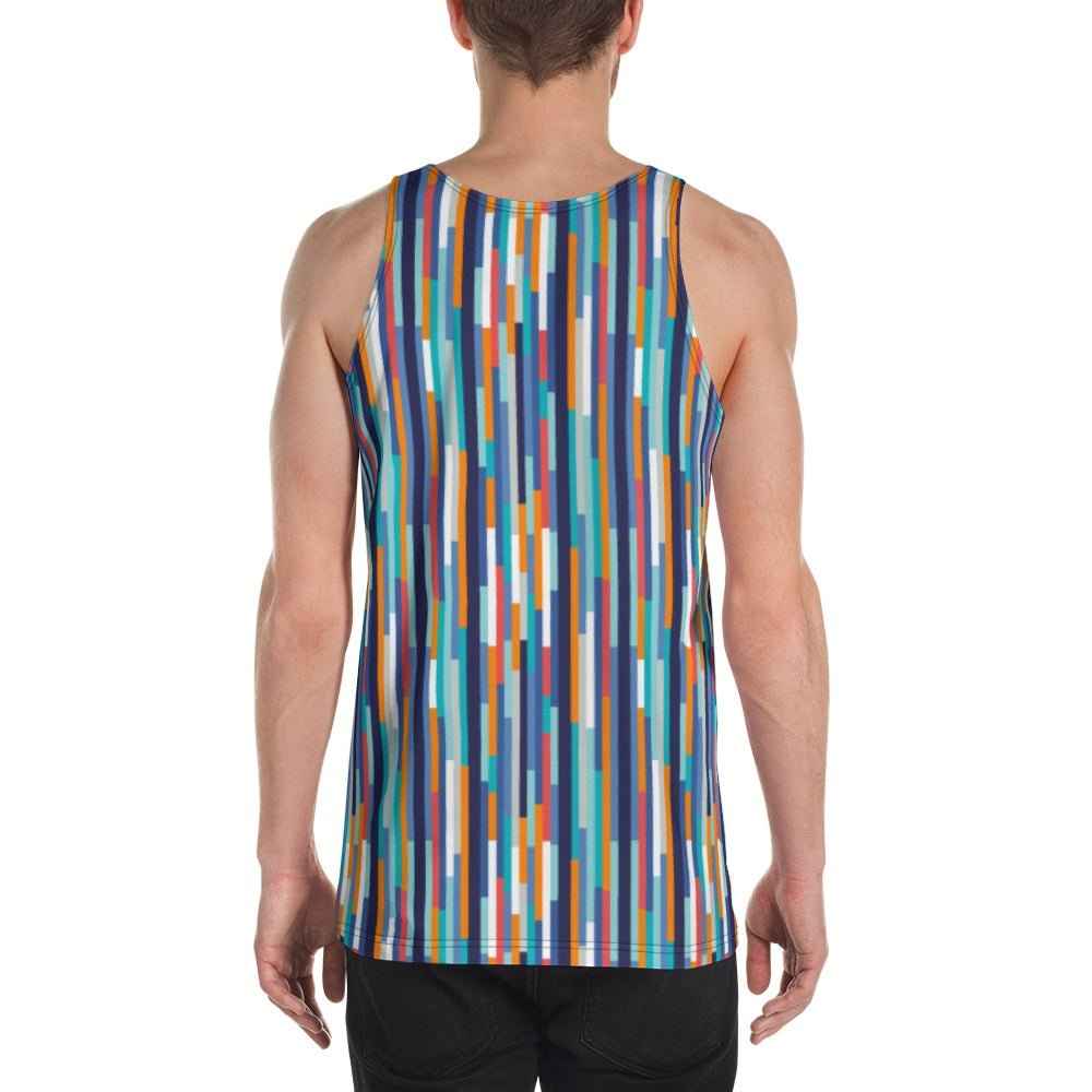 65 MCMLXV Men's Multi-Color Tile Print Tank Top