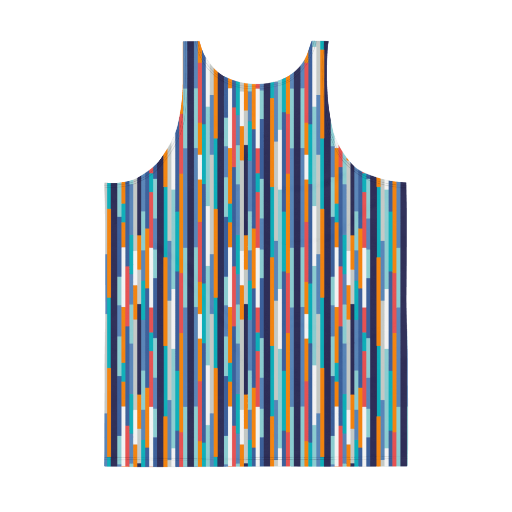 65 MCMLXV Men's Multi-Color Tile Print Tank Top - 65mcmlxv