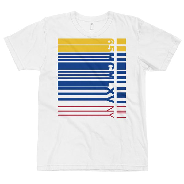 65 MCMLXV Men's NY Multi - Colored Bar Code Stripe Graphic T-Shirt - 65mcmlxv