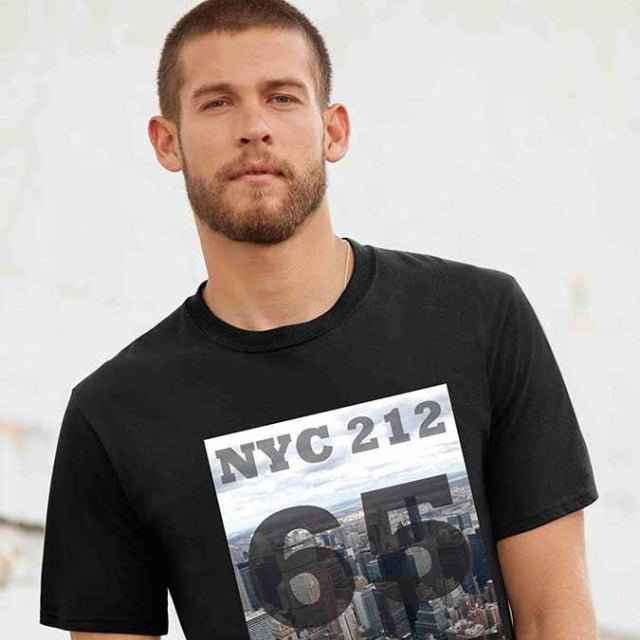 65 MCMLXV Men's NYC Skyline Graphic T-Shirt