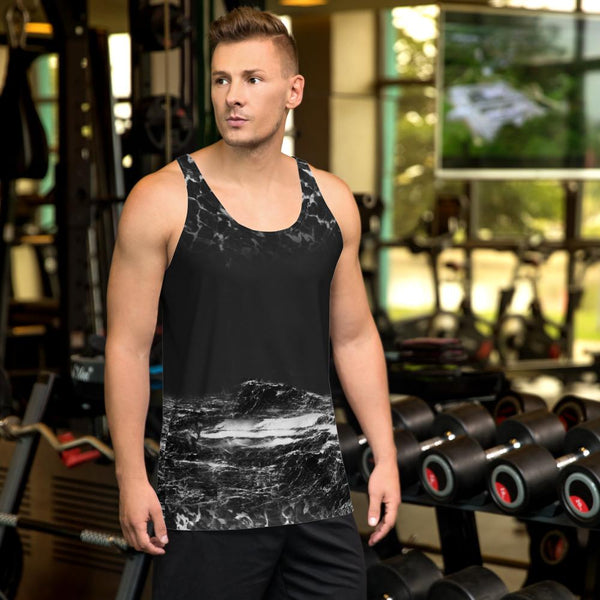 65 MCMLXV Men's Obsidian Planet Printed Tank Top - 65mcmlxv