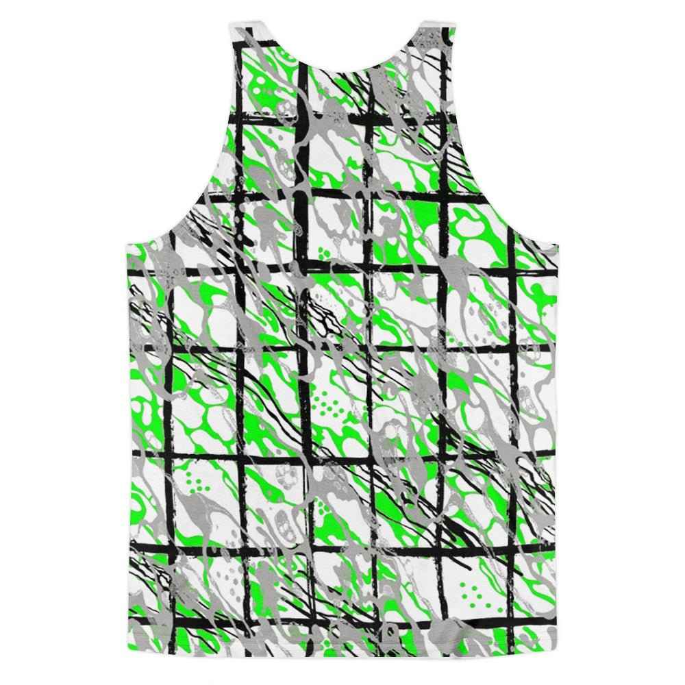65 MCMLXV Men's Paint Splatter Camouflage Plaid Tank Top