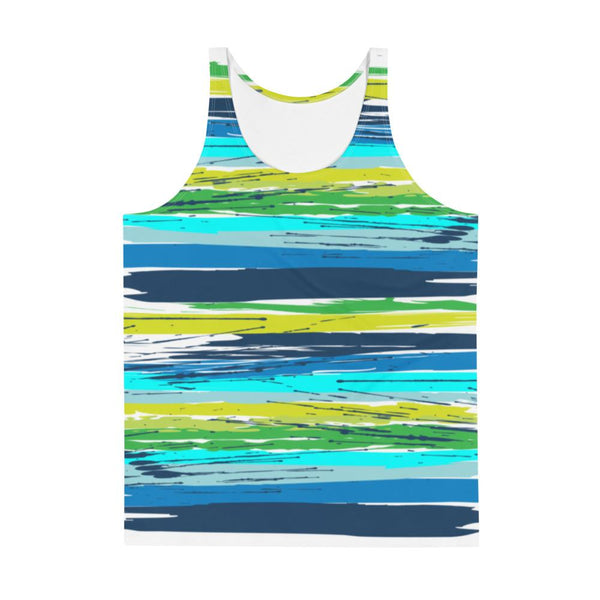 65 MCMLXV Men's Paintbrush Stripe Print Tank Top - 65mcmlxv