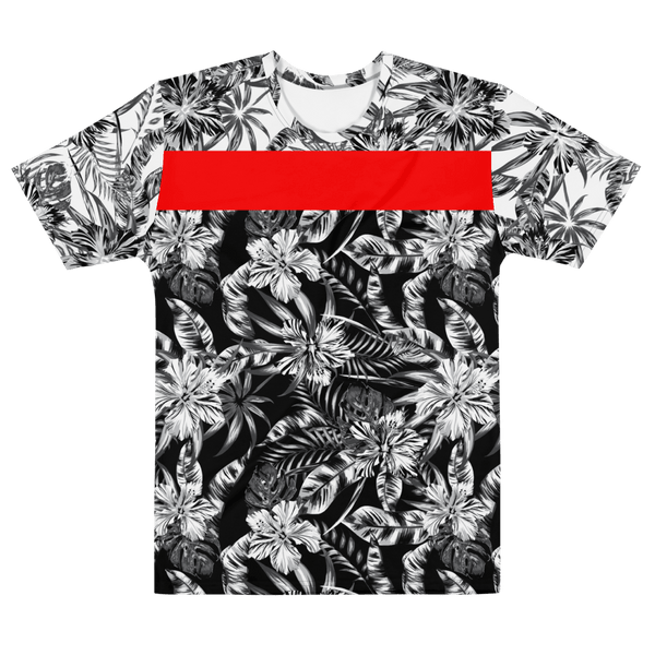 65 MCMLXV Men's Positive/Negative Tropical Floral Print T-Shirt - 65mcmlxv