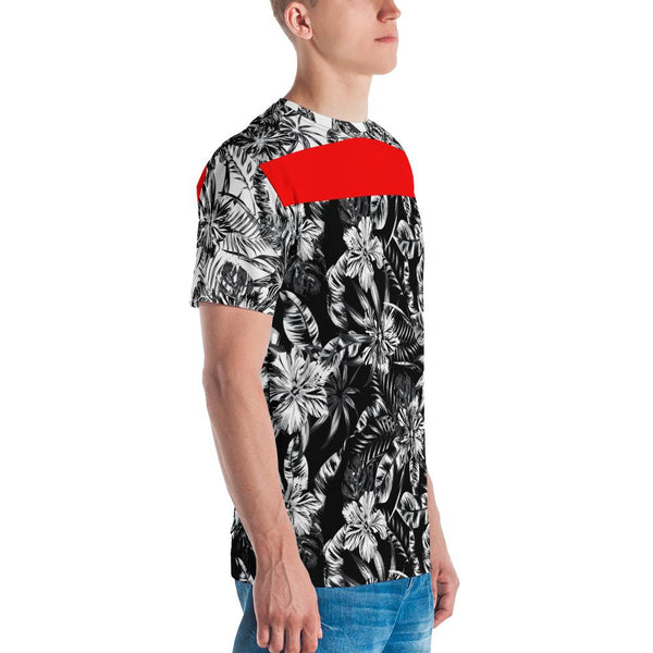 65 MCMLXV Men's Positive/Negative Tropical Floral Print T-Shirt - 65mcmlxv