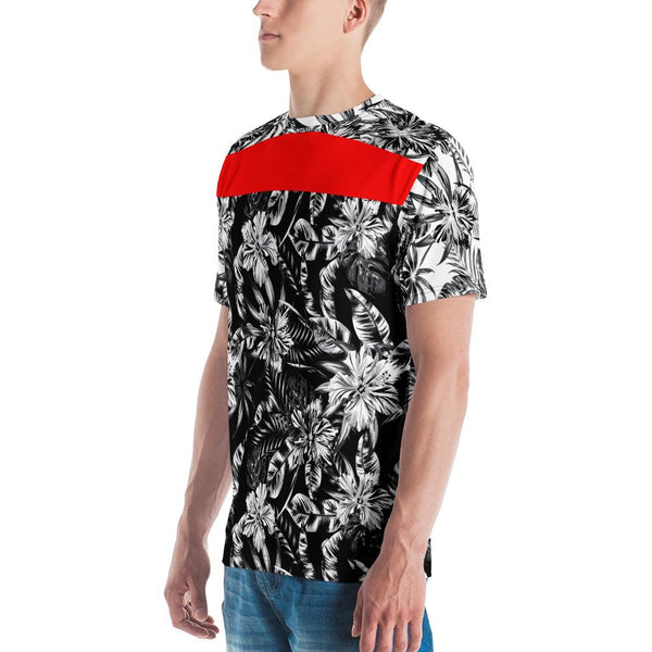 65 MCMLXV Men's Positive/Negative Tropical Floral Print T-Shirt - 65mcmlxv