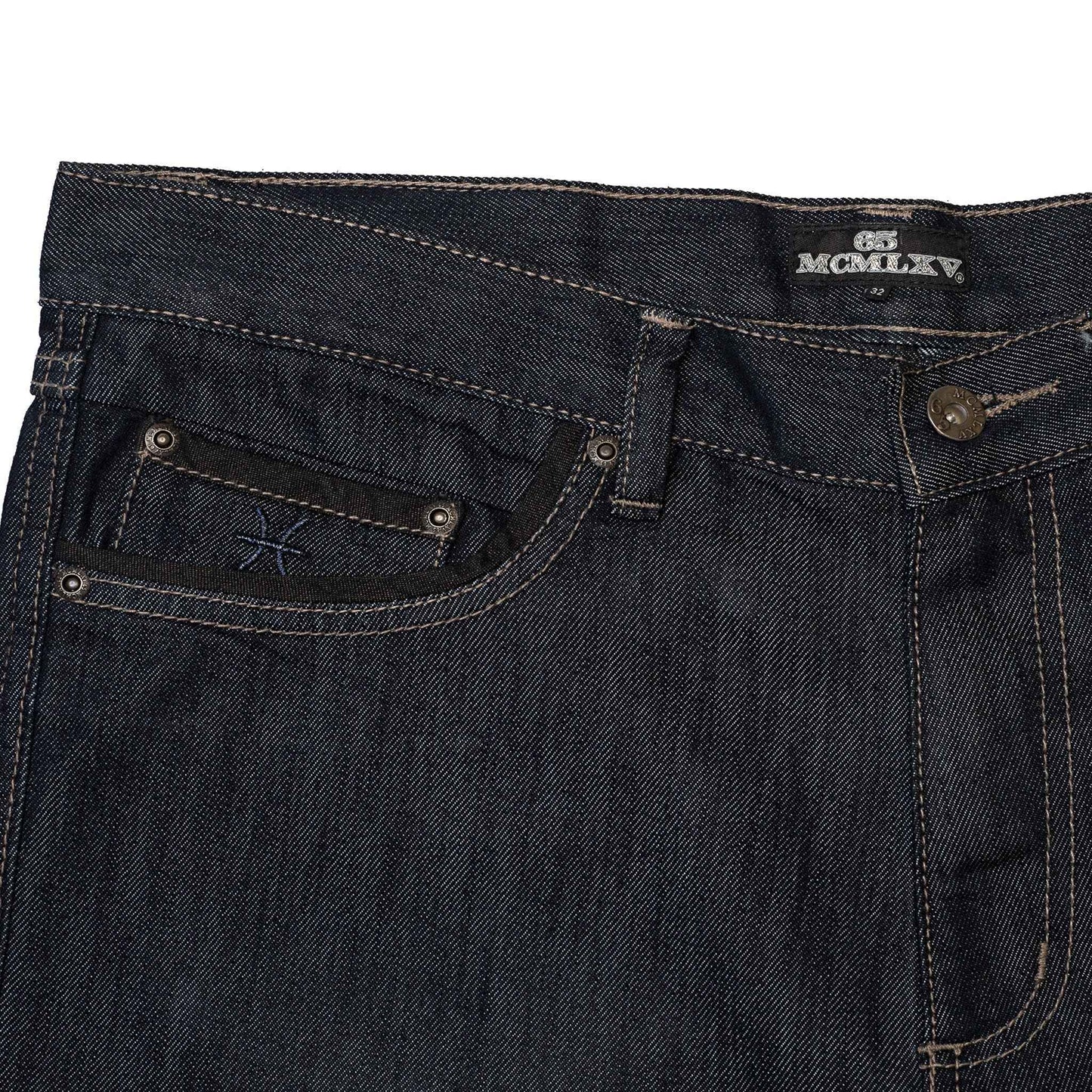65 MCMLXV Men's Premium Denim Dark Wash Jean