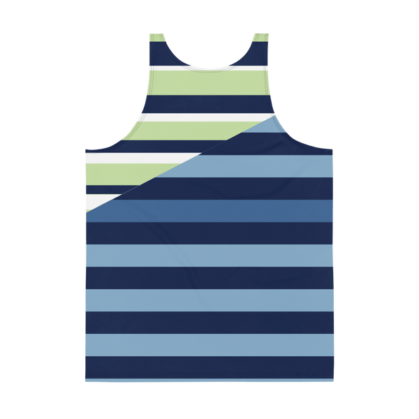 65 MCMLXV Men's Spliced Rugby Stripe Tank Top - 65mcmlxv