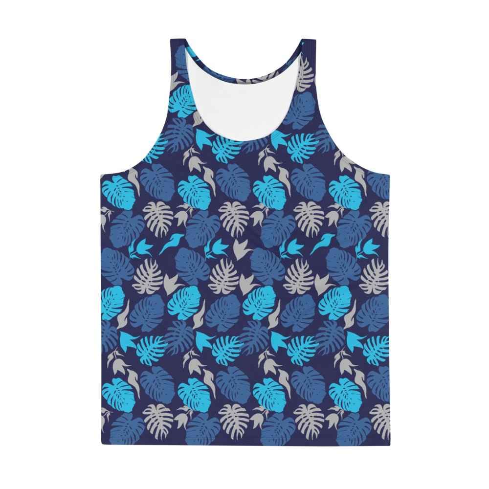 65 MCMLXV Men's Tropical Leaves Print Tank Top
