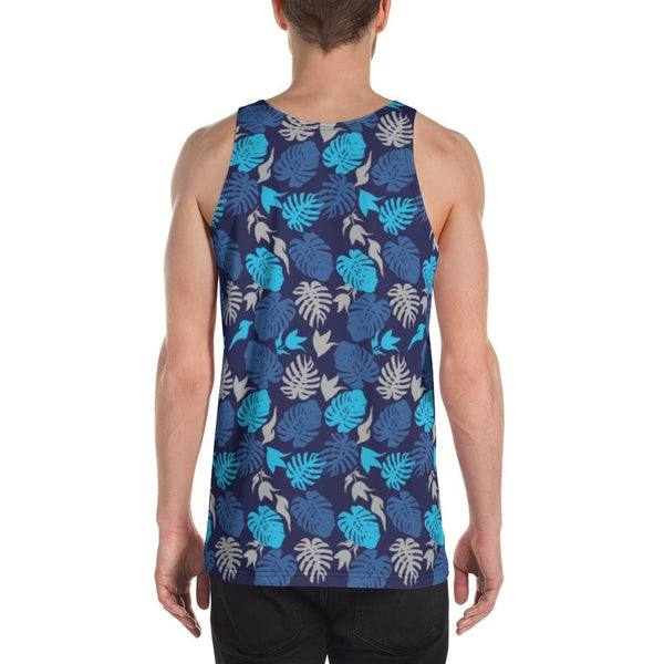 65 MCMLXV Men's Tropical Leaves Print Tank Top - 65mcmlxv