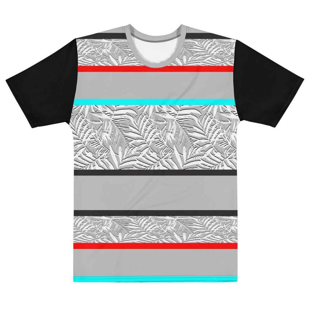 65 MCMLXV Men's Tropical Stripe Print T-Shirt