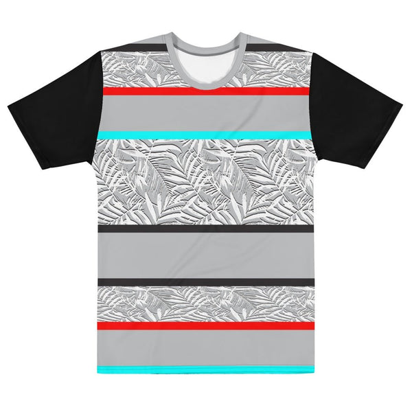 65 MCMLXV Men's Tropical Stripe Print T-Shirt - 65mcmlxv