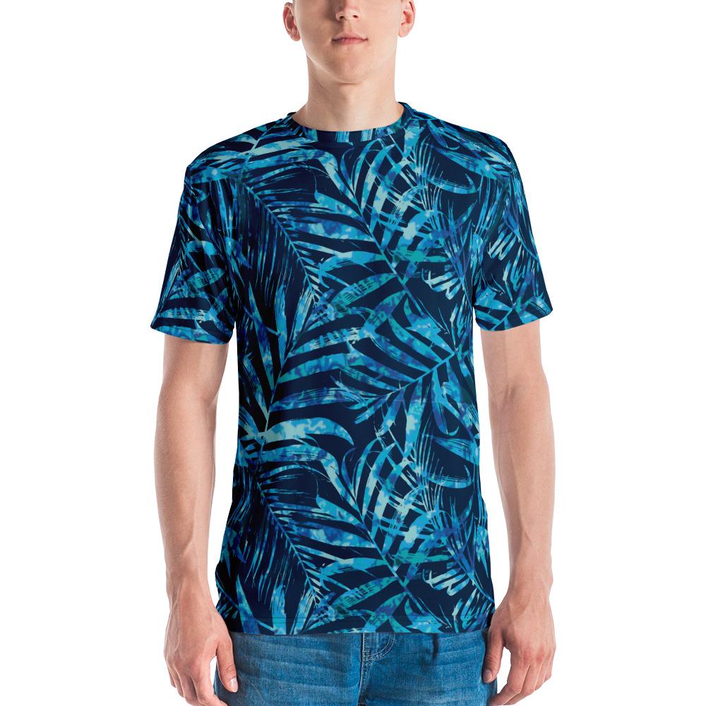 65 MCMLXV Men's Tropical Tie - Dye Leaves Print T-shirt - 65mcmlxv