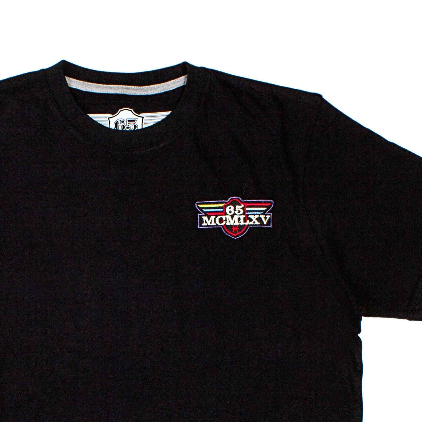 65 MCMLXV Men's Vintage Logo Graphic T-Shirt In Black
