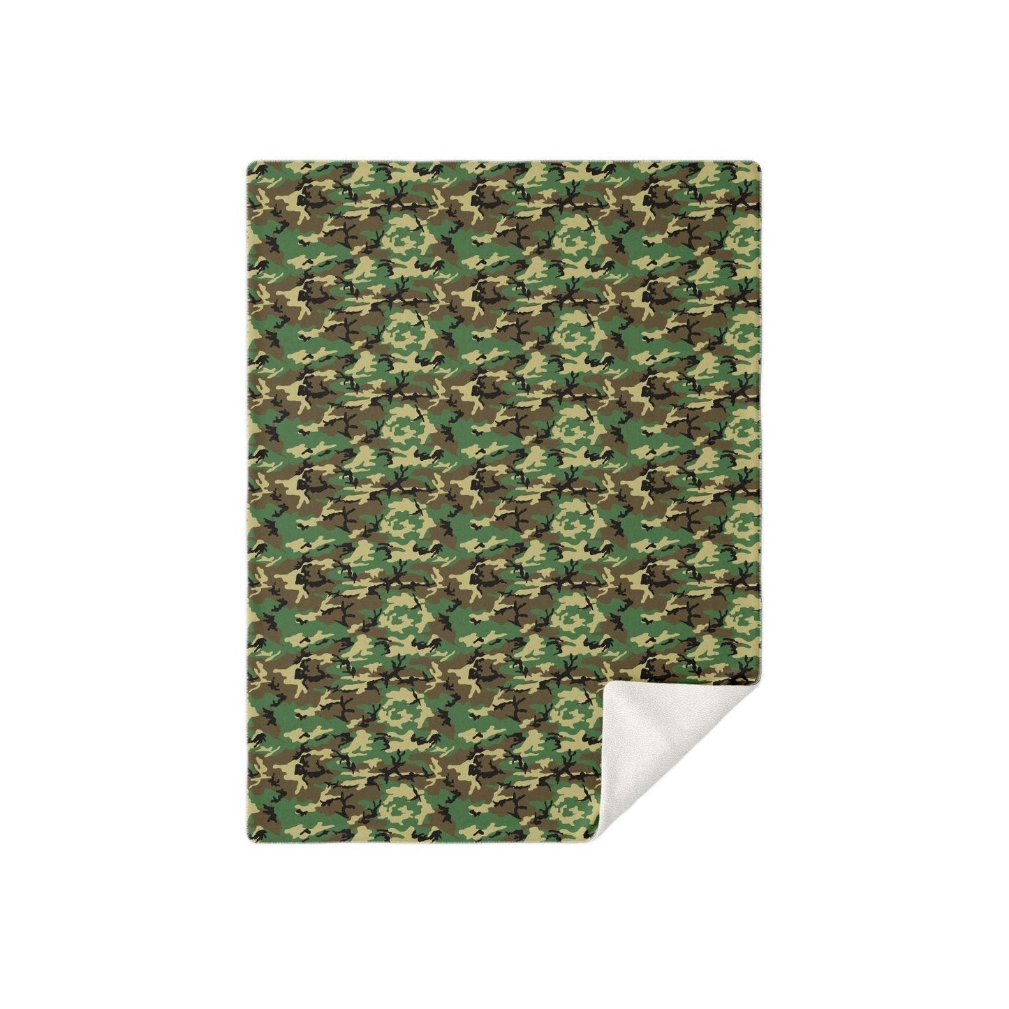 65 MCMLXV Military Camouflage Print Microfleece Blanket - 65mcmlxv