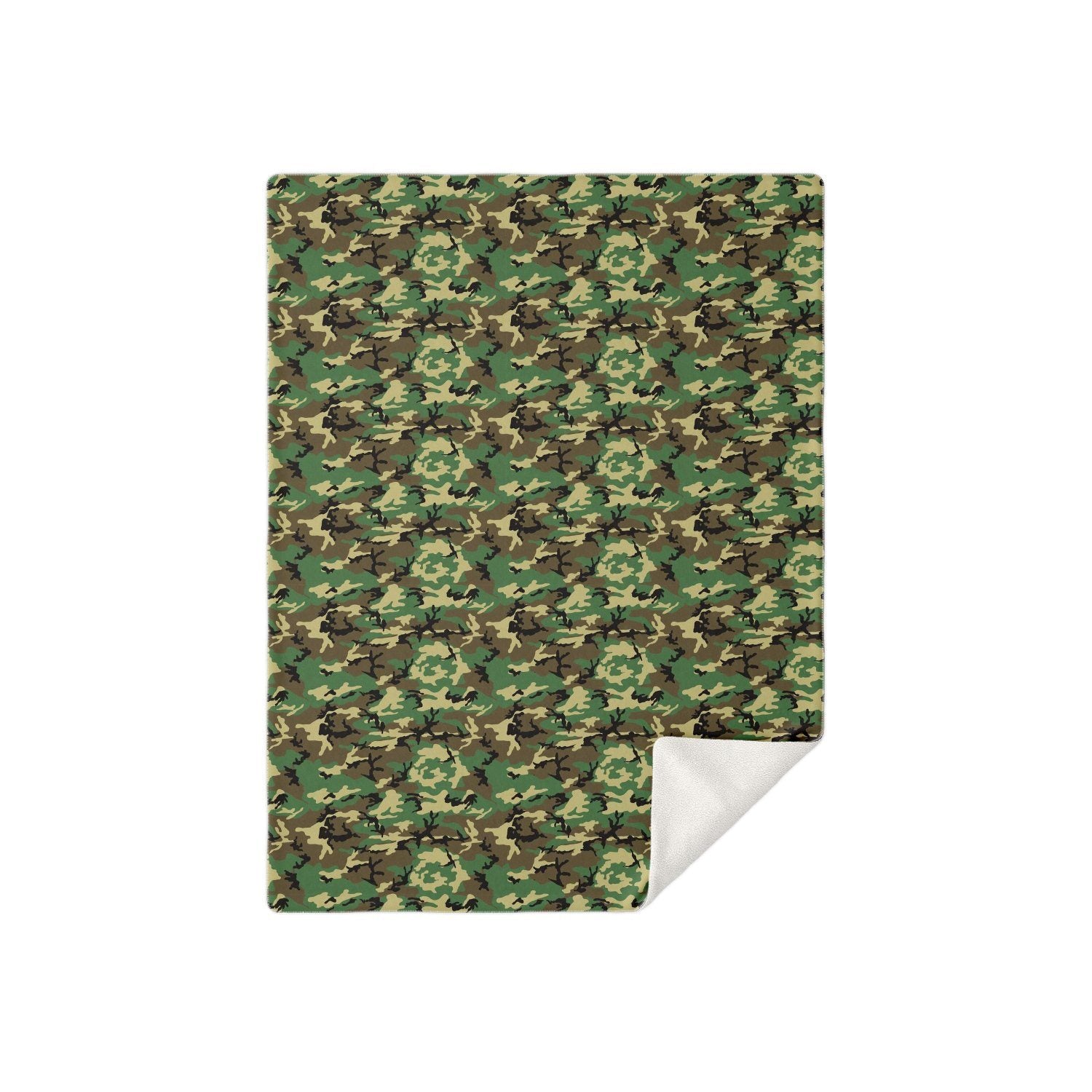 65 MCMLXV Military Camouflage Print Microfleece Blanket - 65mcmlxv
