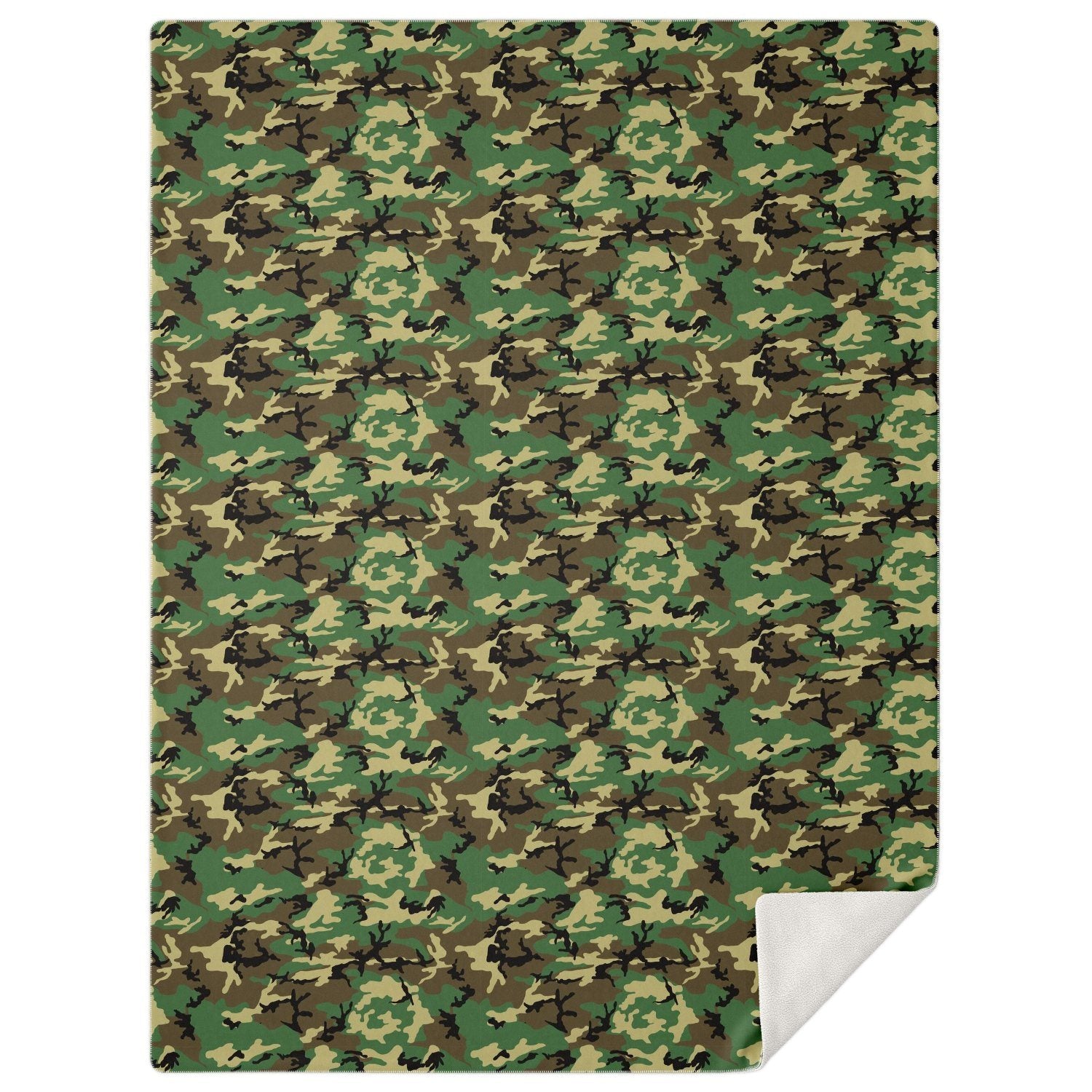 65 MCMLXV Military Camouflage Print Microfleece Blanket - 65mcmlxv
