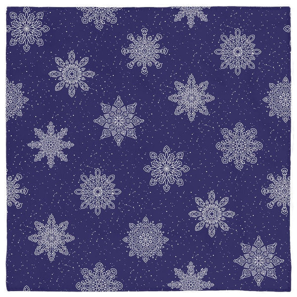 65 MCMLXV Navy Christmas Snowflakes Print Pet Bandana - 65mcmlxv