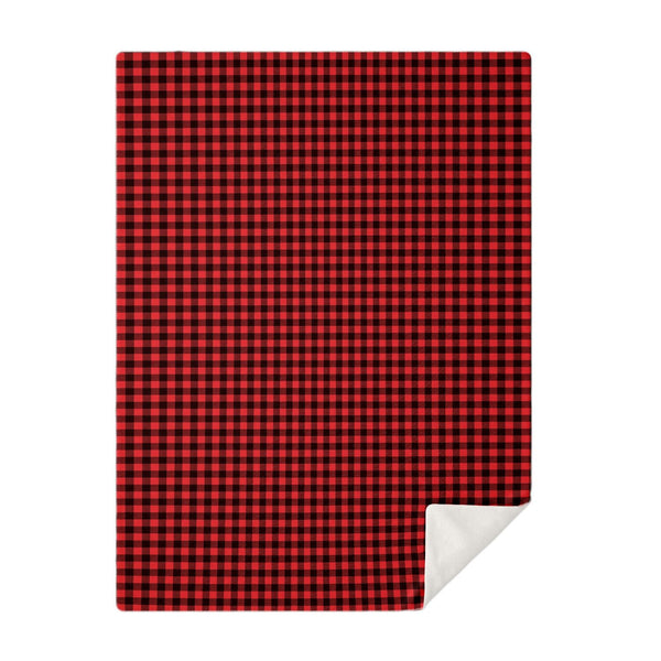 65 MCMLXV Red Buffalo Plaid Print Microfleece Blanket - 65mcmlxv