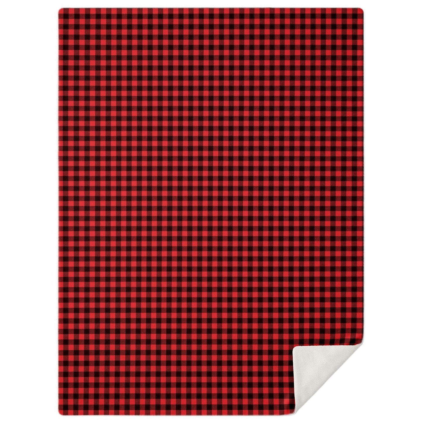 65 MCMLXV Red Buffalo Plaid Print Microfleece Blanket - 65mcmlxv